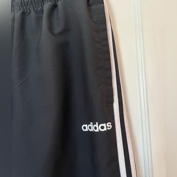 Adidas Joggers: Black with Classic White Stripes - Picture 3 of 5